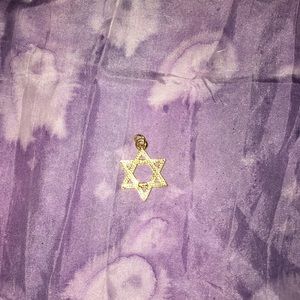Gold Jewish Star Charm